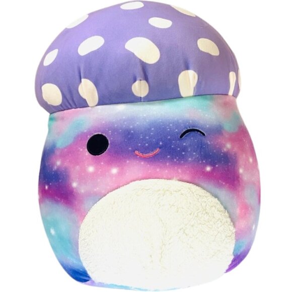 19" LARGE Squishmallow - Unai The Mushroom - Official Kellytoy Soft Plush Toy - Picture 1 of 6